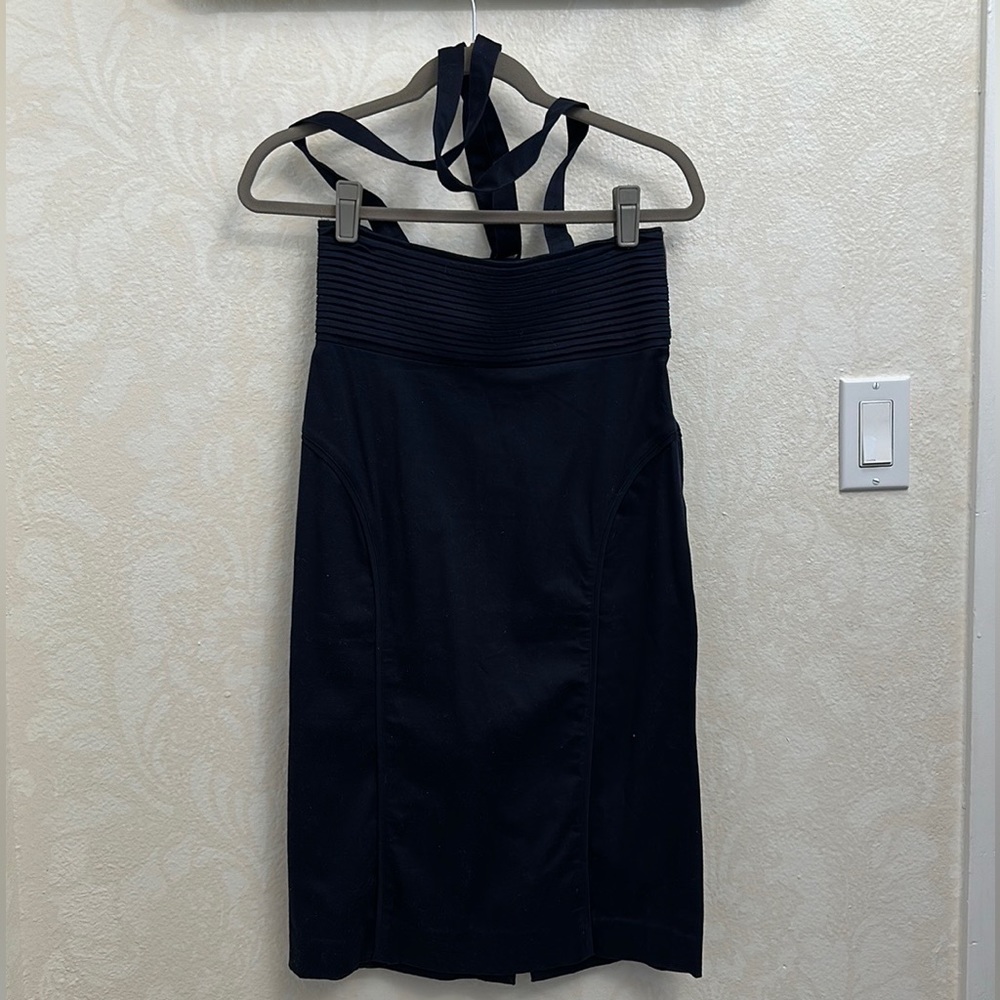 Emphasis brand high waisted skirt with overall straps size 6
